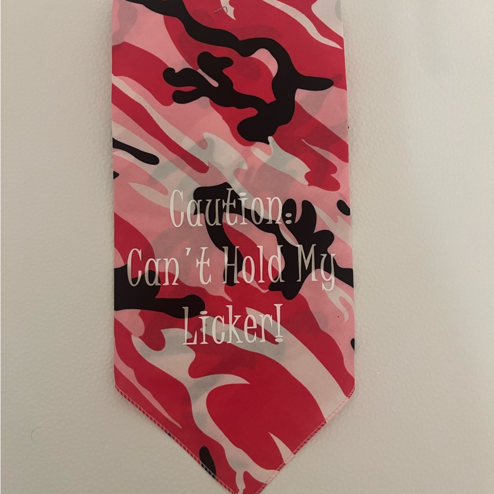 One size pink camo pet scarf